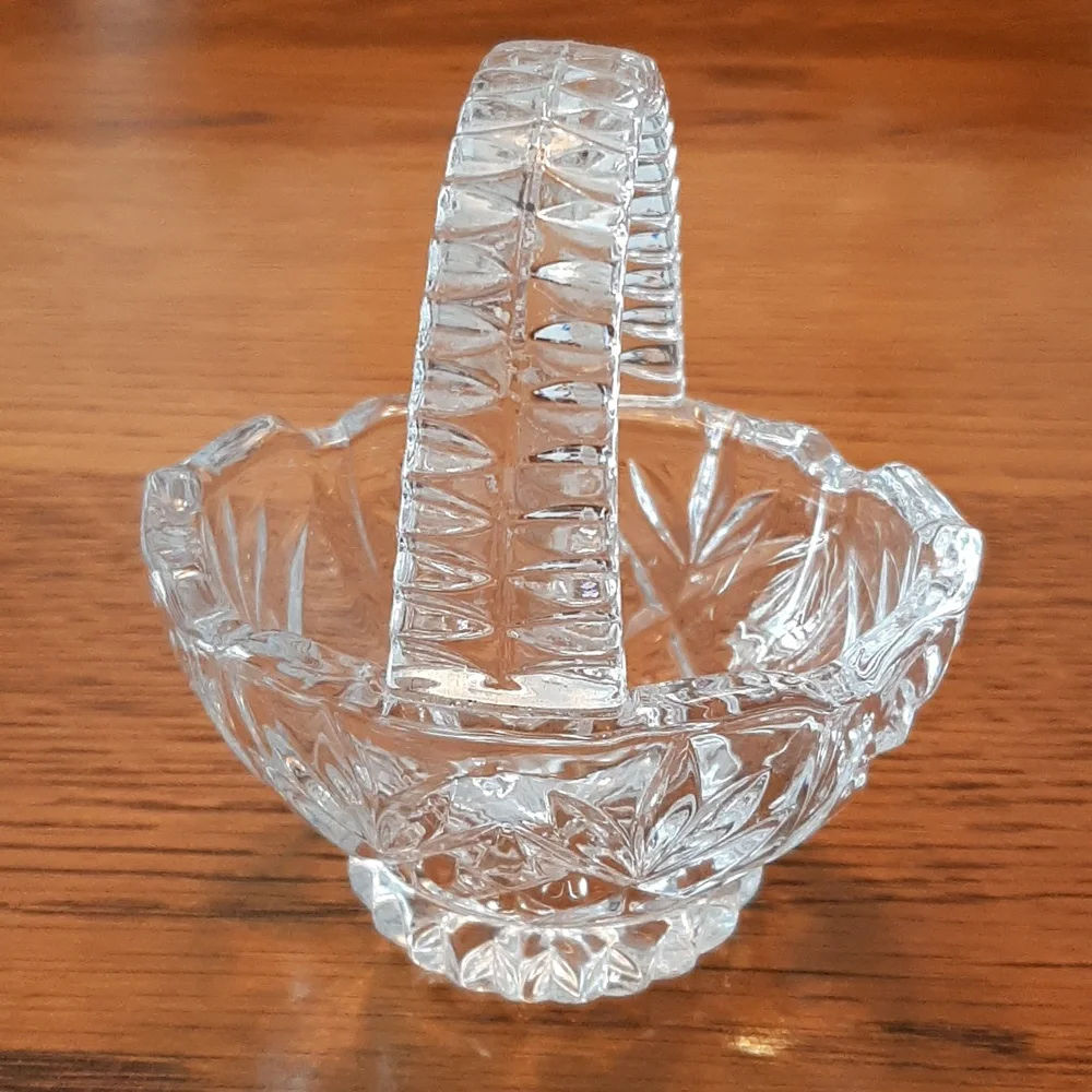 Princess House Crystal Glass Basket